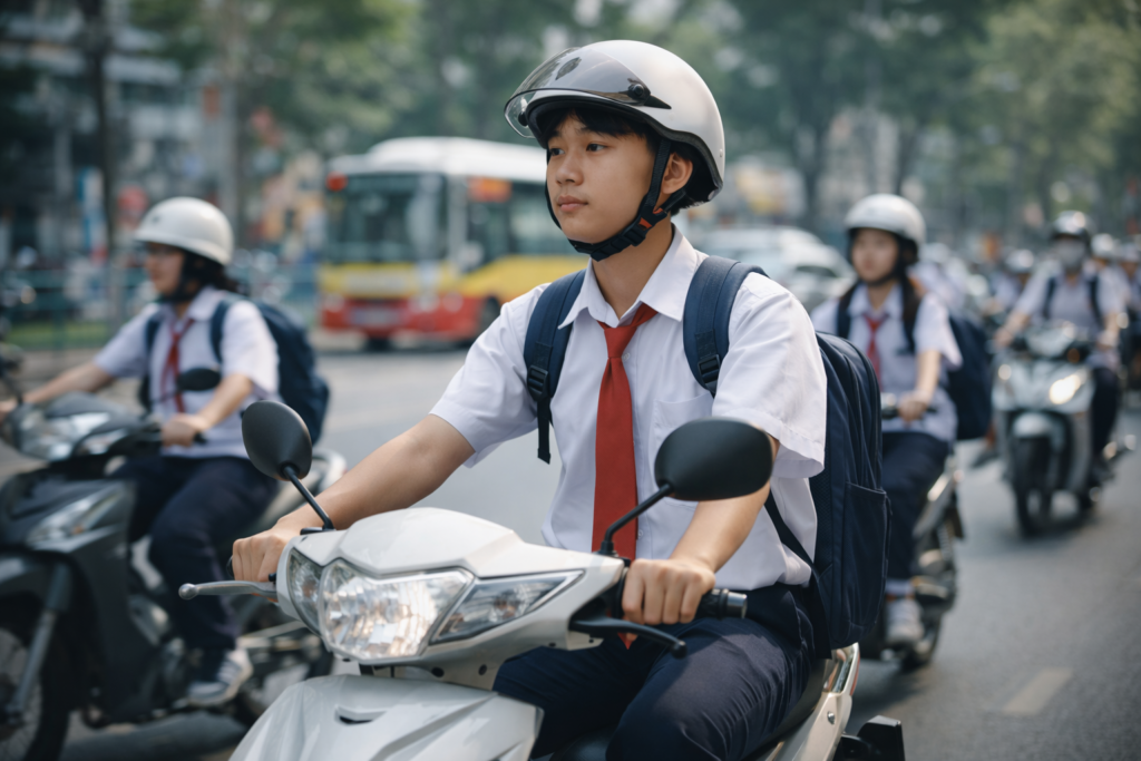 Chưa đủ 18 tuổi thì có được điều khiển 50cm3 không? hs Điều khiển xe máy